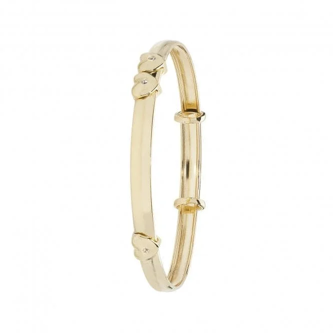 9ct Gold Baby ID Bangle BN404