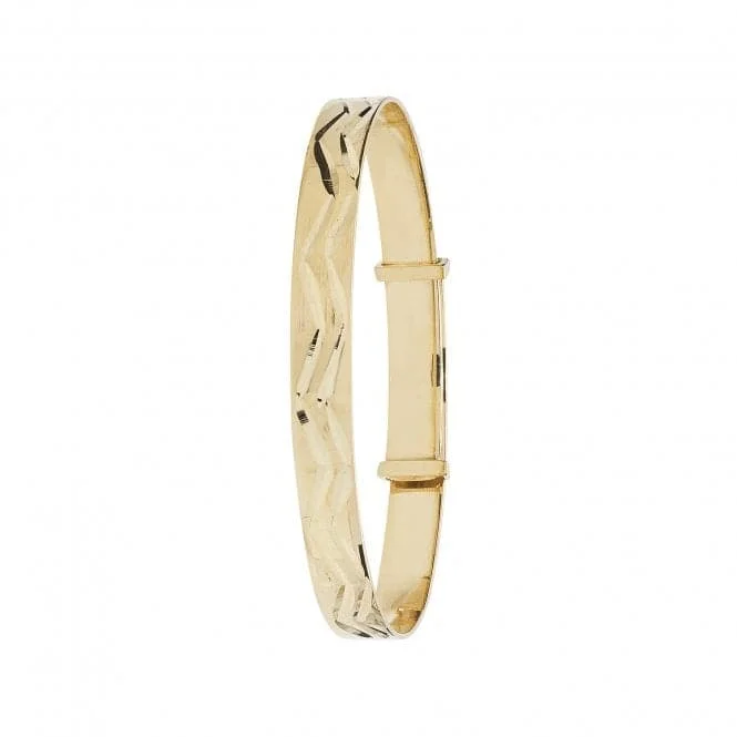 9ct Yellow Gold Babies Expansion Bangle BN407