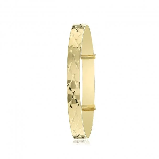 9CT Yellow Gold Baby Bangle BN424