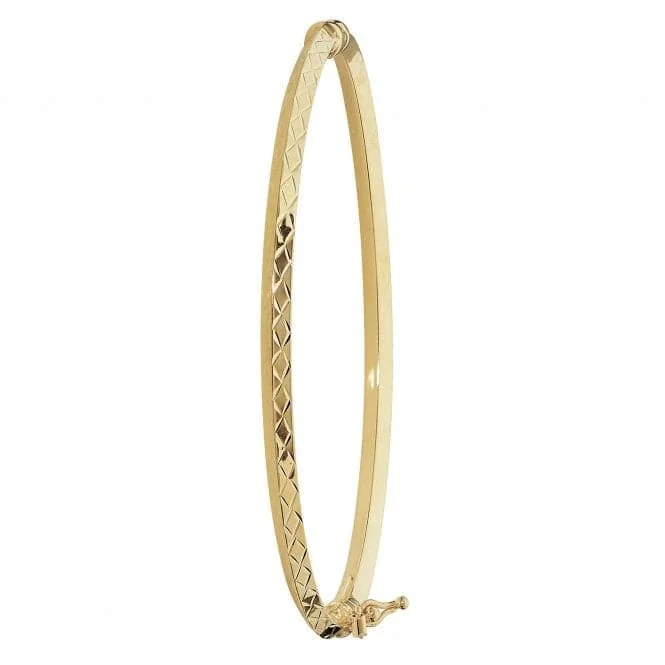 9ct Yellow Gold Ladies Bangle BN384