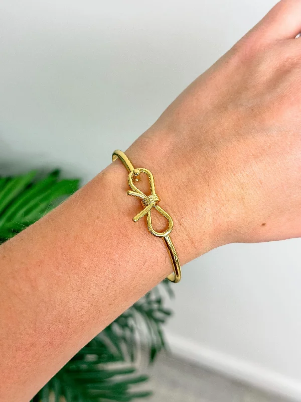 Bow Bangle Bracelet by Lauren Kenzie