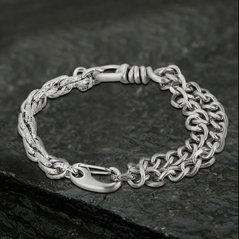 Classic Cuban Stainless Steel Bracelet