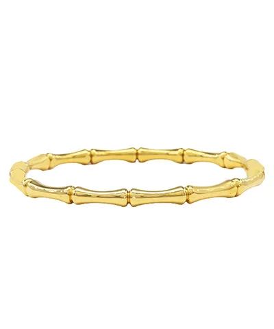 Gold Bamboo Bangle Bracelet