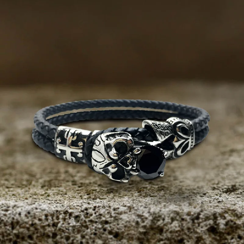 Gothic Skull Stainless Steel Bracelet