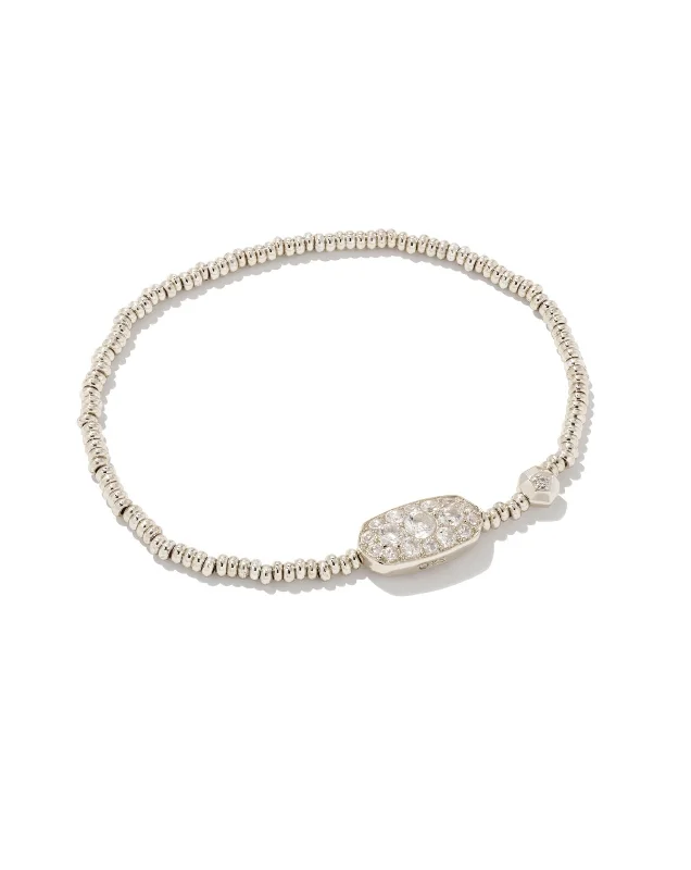 Grayson Crystal Rhodium Stretch Bracelet