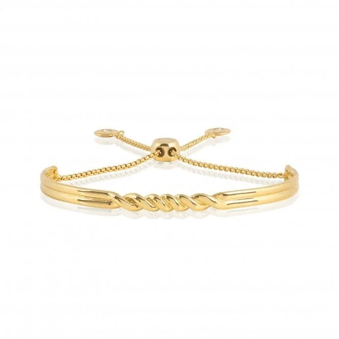 Bracelet Bar Twist Gold Bangle 4782