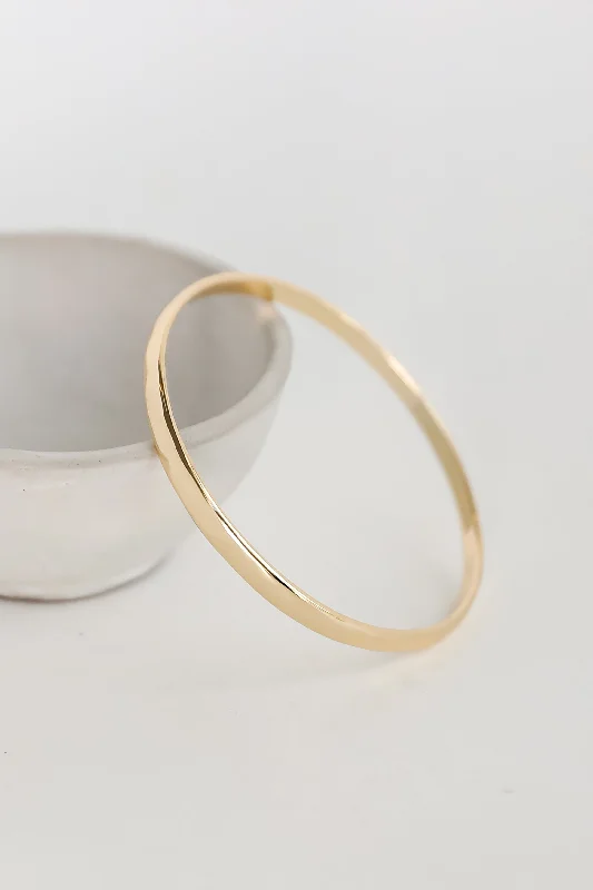 Kiara Gold Bangle Bracelet