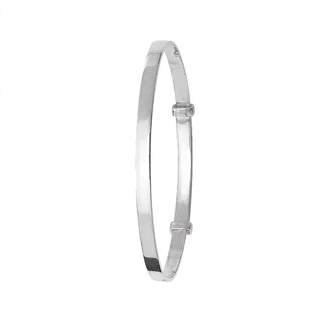 Acotis Silver Classic Round Design Babies Bangle G4172