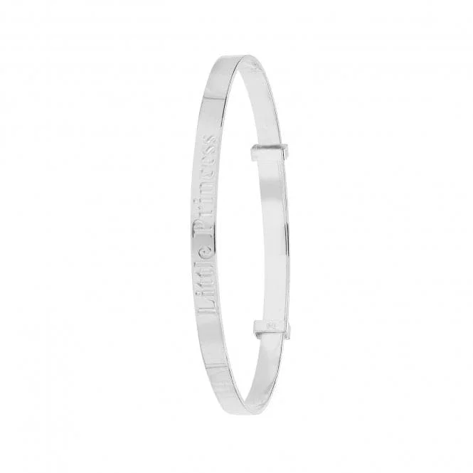 Acotis Silver Jewellery Princess Bangle with Round Dia Cut Design G4361