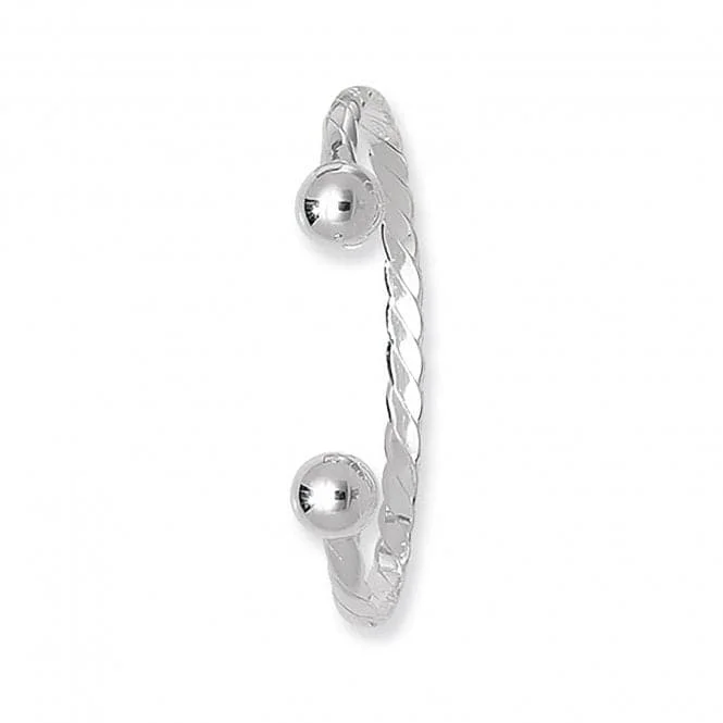 Acotis Silver Bangle Twisted Torc G4097