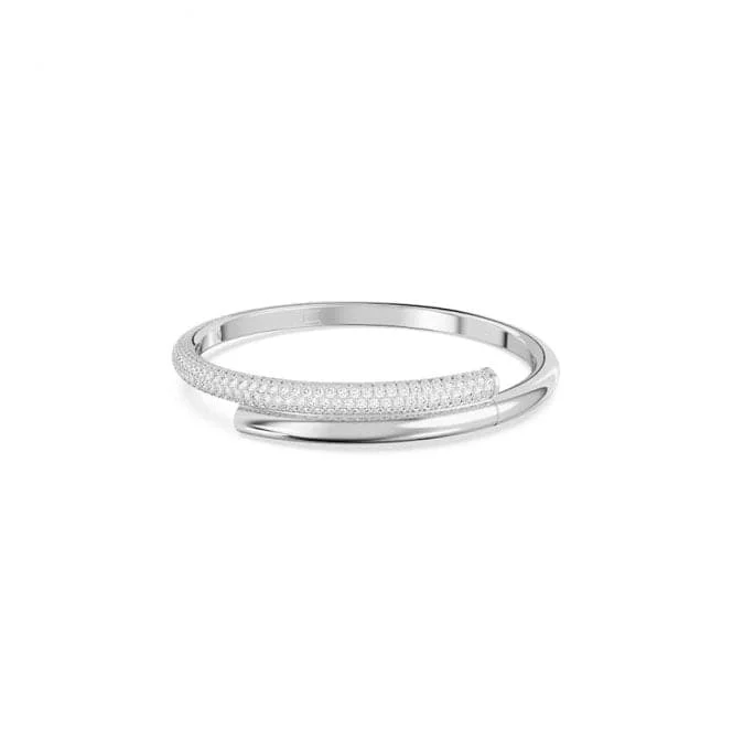 Dextera White Rhodium Plated Bangle