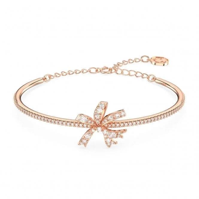 Volta Rose Gold-Tone Plated Bow Bangle 5647565