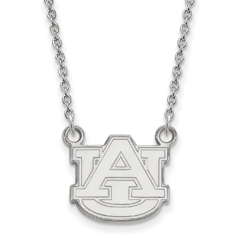 Sterling Silver Auburn U Small 'AU' Necklace