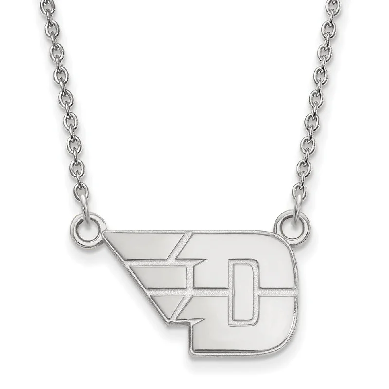 Sterling Silver U of Dayton Small Pendant Necklace