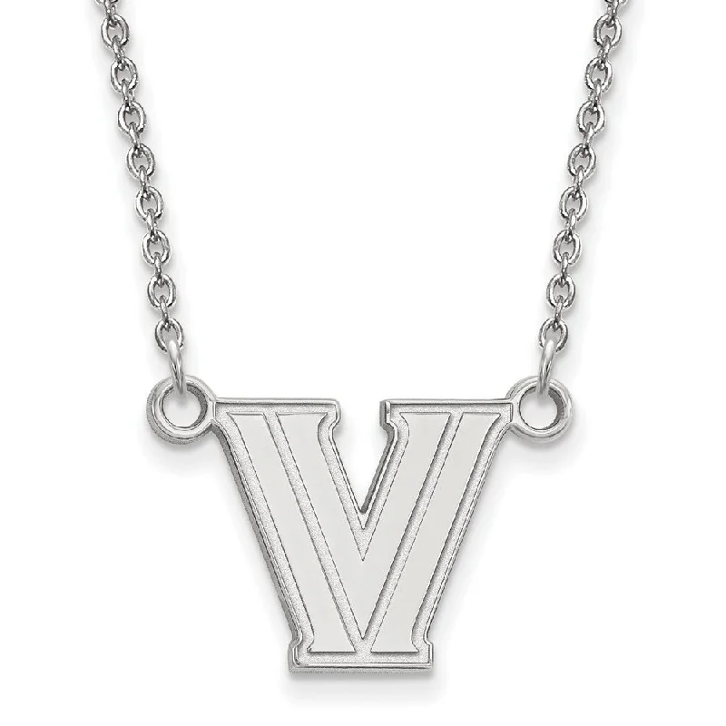 Sterling Silver Villanova U Small Pendant Necklace