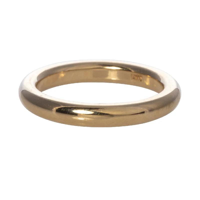 14K Yellow Gold Heavy Comfort Fit Half Round Band 3mm