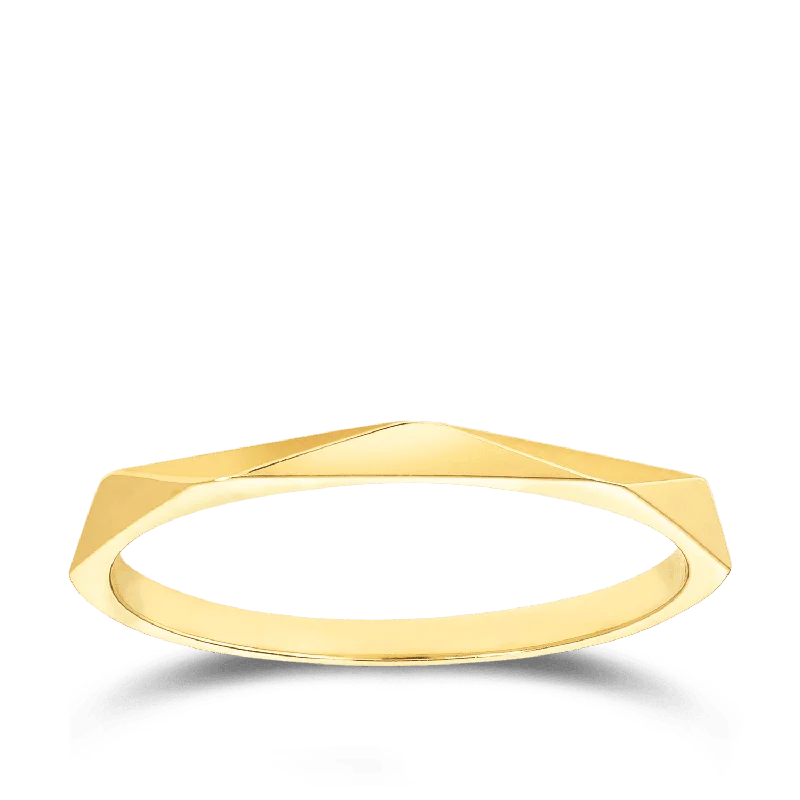 Geometric Ring in 9ct Yellow Gold