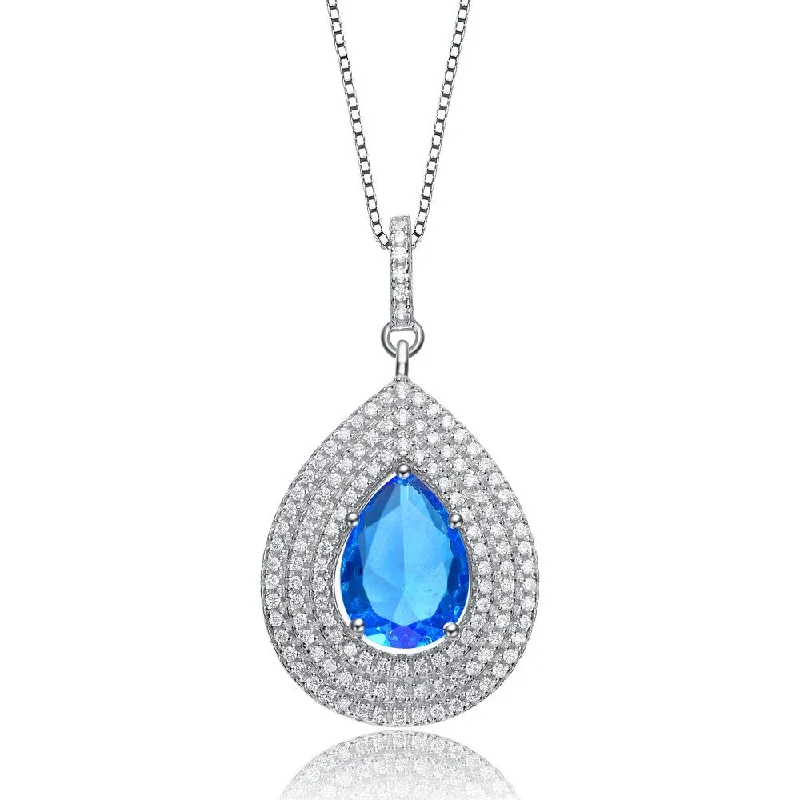 Constance Halo Blue Pendant