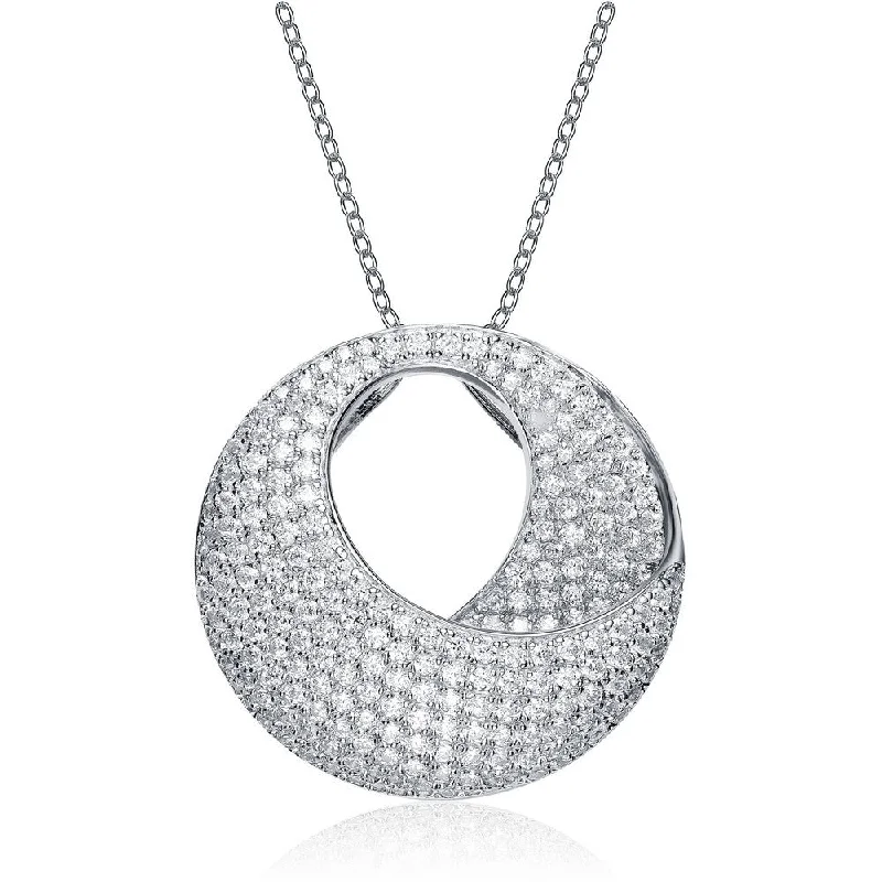 Marguerite Circle Loop Pendant