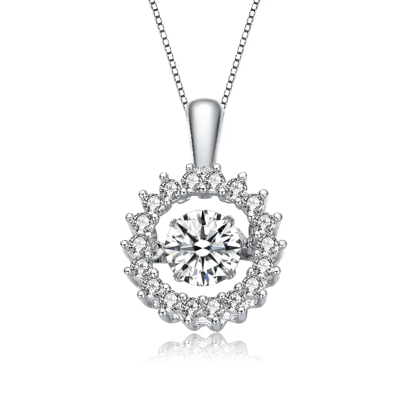 Marie Soleil Halo Pendant Necklace