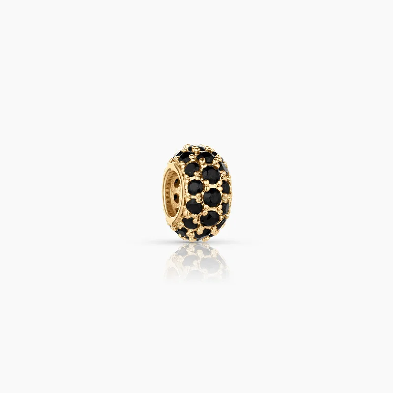 Astra Black Pavé Bead Charm