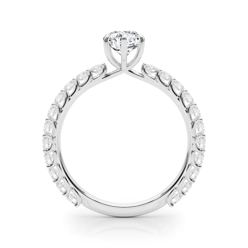 Auriya 14k White Gold Lab Grown Pear Diamond Engagement Ring 0.50 to 5.00 ct. tw. (F-G VS)