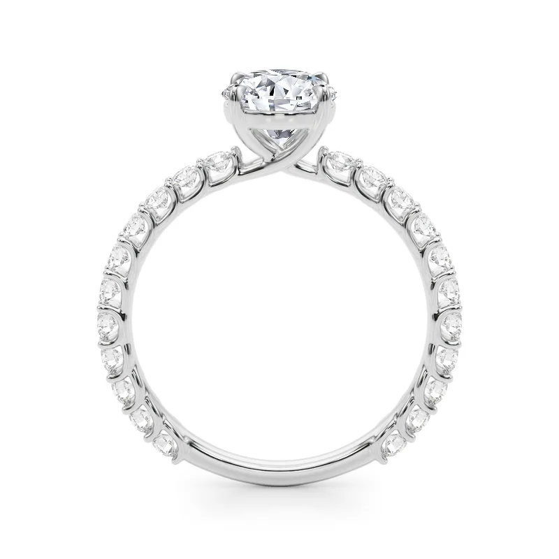 Auriya 14k White Gold Lab Grown Round Diamond Engagement Ring 0.50 to 5.00 ct. tw. (F-G VS)