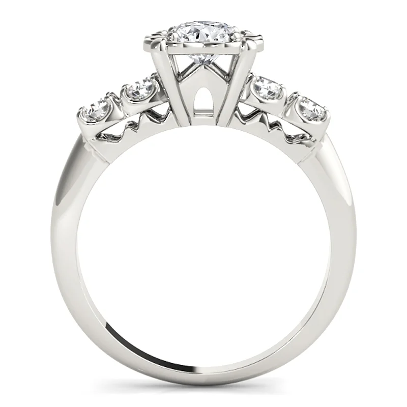 Auriya 14k White Gold Lab Grown Round Diamond Engagement Ring 0.50 to 5.00 ct. tw. (F-G VS)