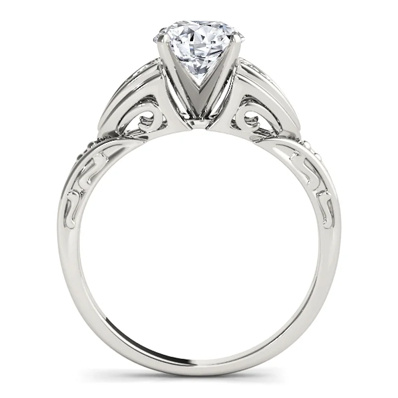 Auriya 14k White Gold Lab Grown Round Diamond Engagement Ring 0.50 to 5.00 ct. tw. (F-G VS)