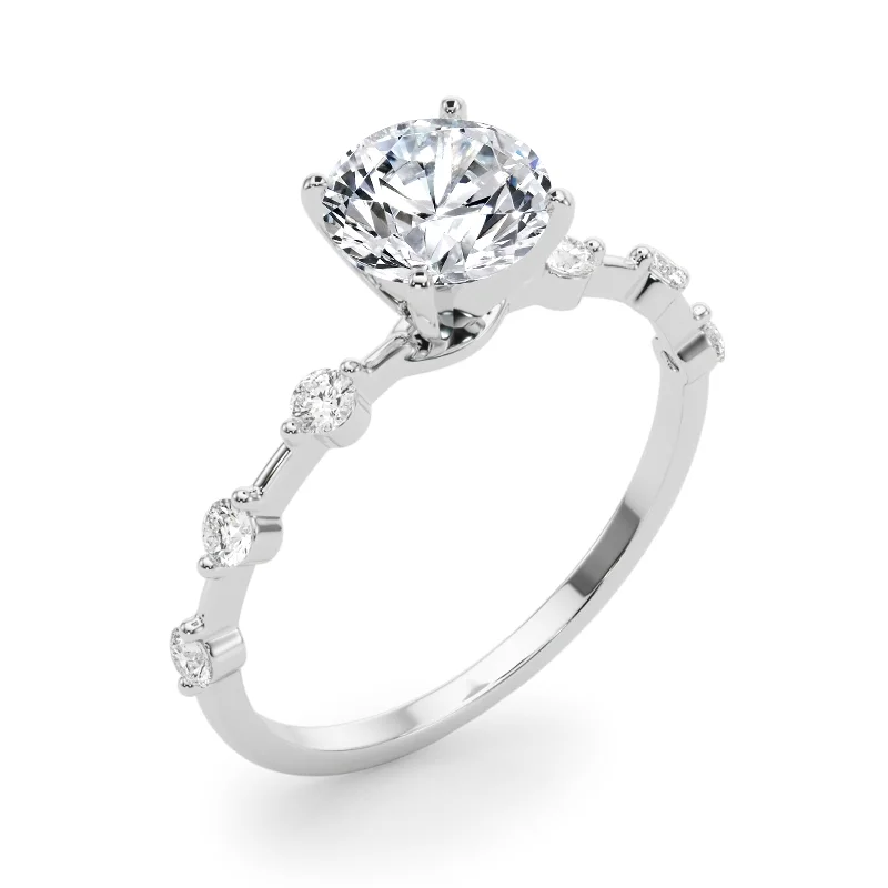 Auriya 14k White Gold Lab Grown Round Diamond Engagement Ring 0.50 to 5.00 ct. tw. (F-G VS)