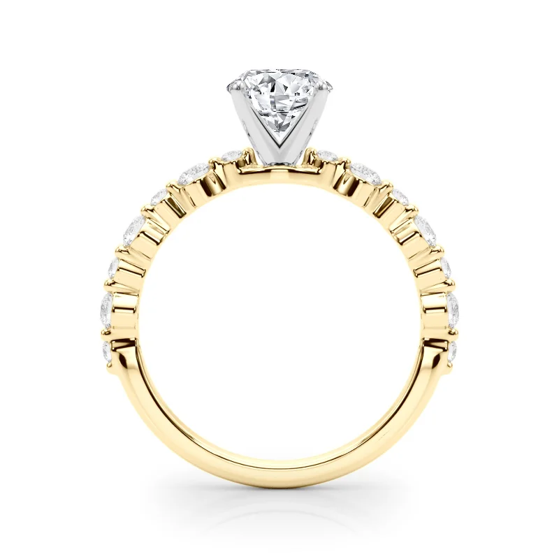 Auriya 14k Yellow Gold Lab Grown Round Diamond Engagement Ring 0.50 to 5.00 ct. tw. (F-G VS)