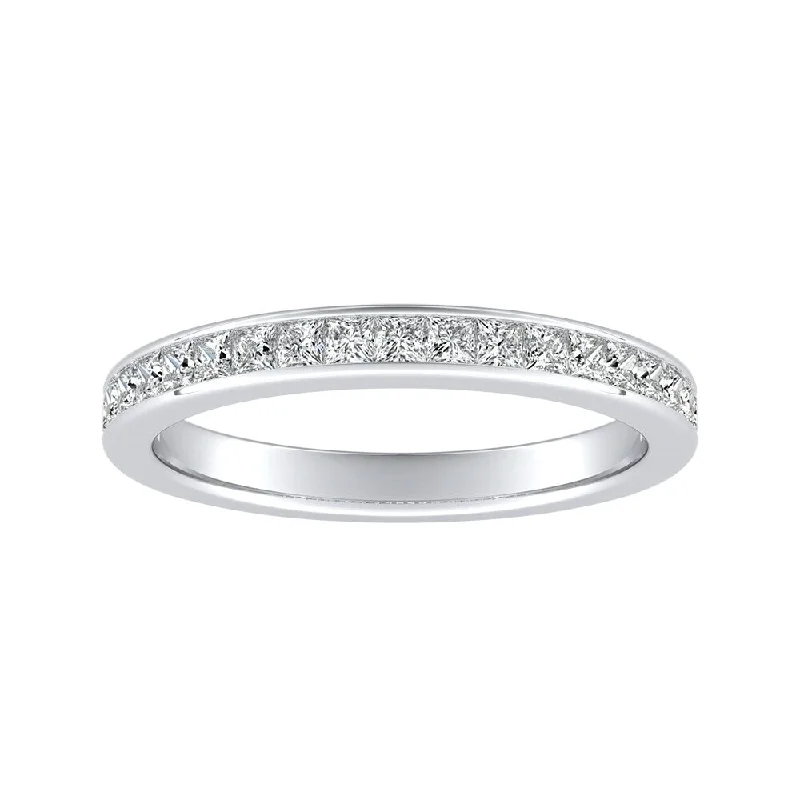 Auriya 5/8ctw Princess-Cut Diamond Wedding Band Platinum