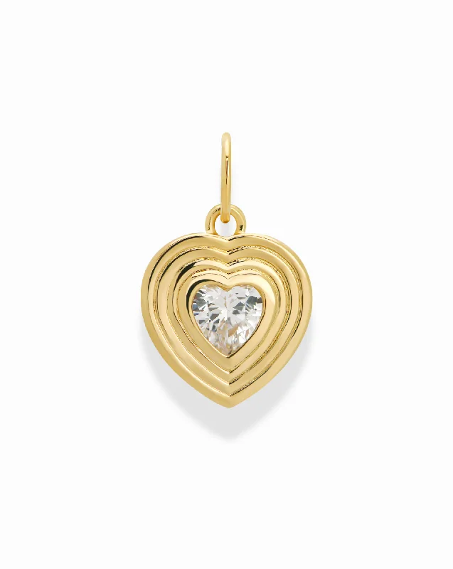 Carsyn Bezel Heart Charm