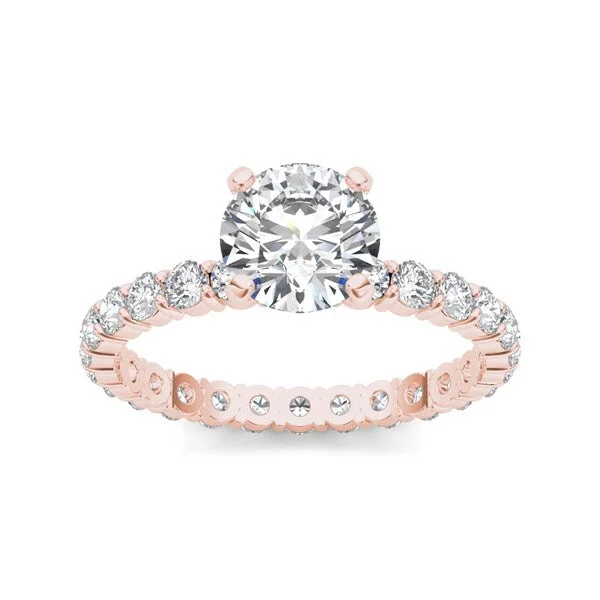 De Couer 14k Rose Gold 2 1/2ct TDW Diamond Engagement Ring