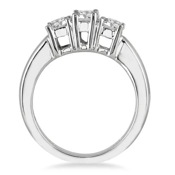 Marquee 10k White Gold 1ct TDW Diamond 3-stone Engagement Ring (I-J, I2-I3)