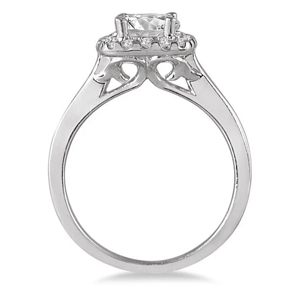 Marquee 14k White Gold 1 1/3ct TDW Halo Diamond Engagement Ring (I-J, I2-I3)