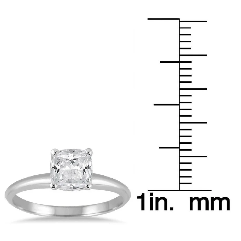 Marquee 14k White Gold 1 ct TDW Diamond Solitaire Engagement Ring