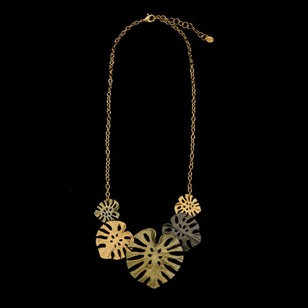 Monstera Necklace