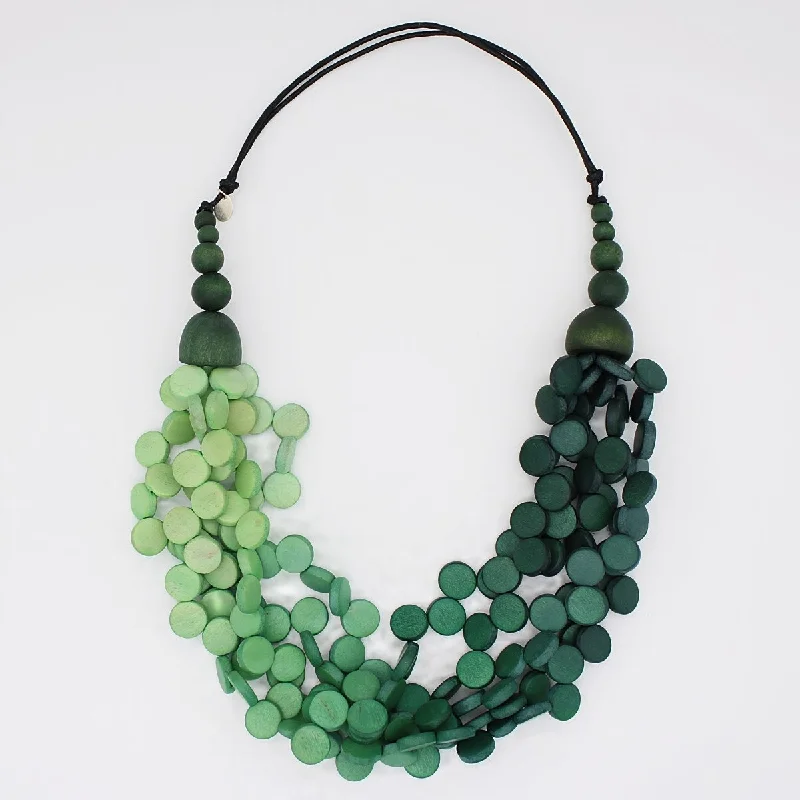 Ombre Green Gillian Necklace