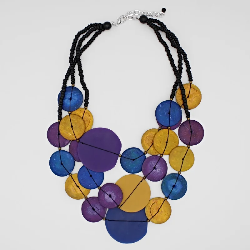 Purple Multi Eclipse Necklace