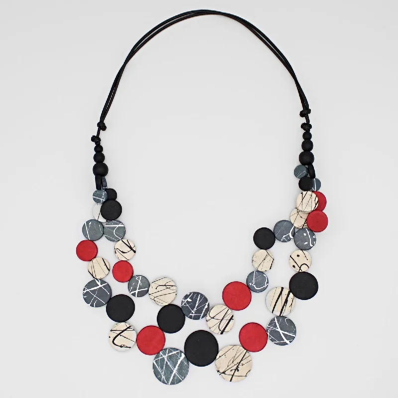 Red Dual Strand Devon Necklace