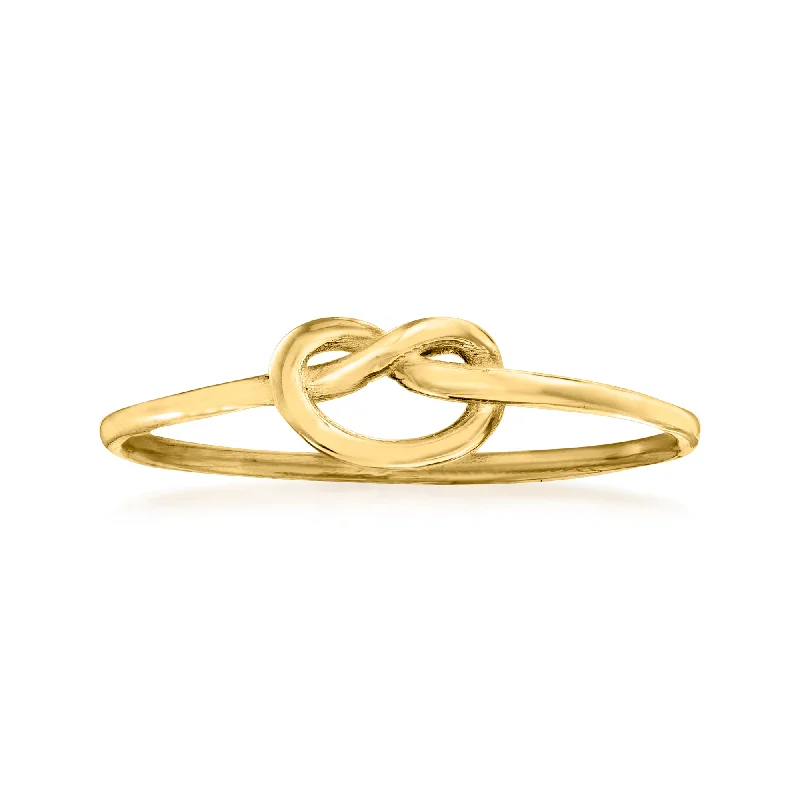 Ross-Simons Italian 14kt Yellow Gold Love Knot Ring