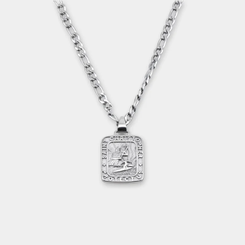 The Silver Traveler Rectangle Necklace