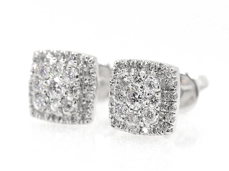 Diamond Stud earrings  1.0 Cttw in 14K Gold