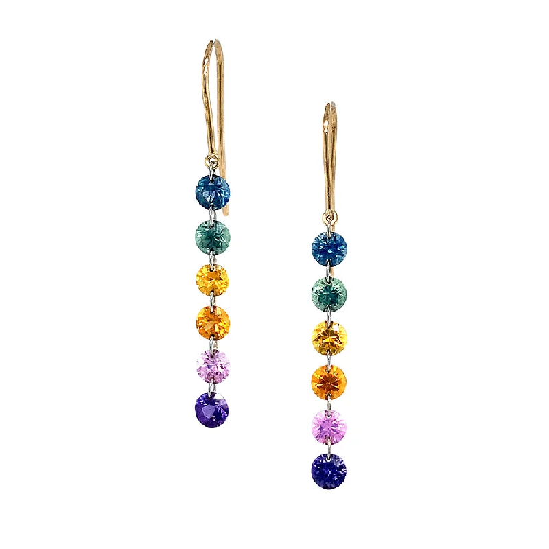 Montana Sapphire Drop Earrings - "Pride of Montana"