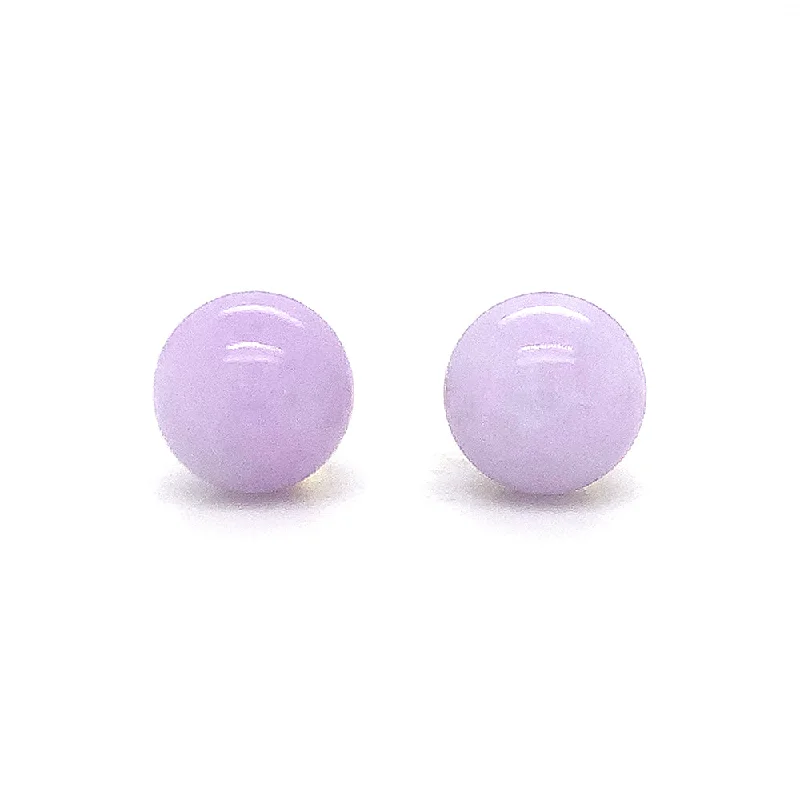 Lavender Jade Studs - "Evolet"