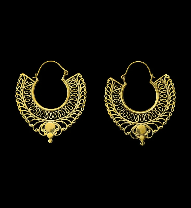 18G Wreath Brass Hangers / Earrings