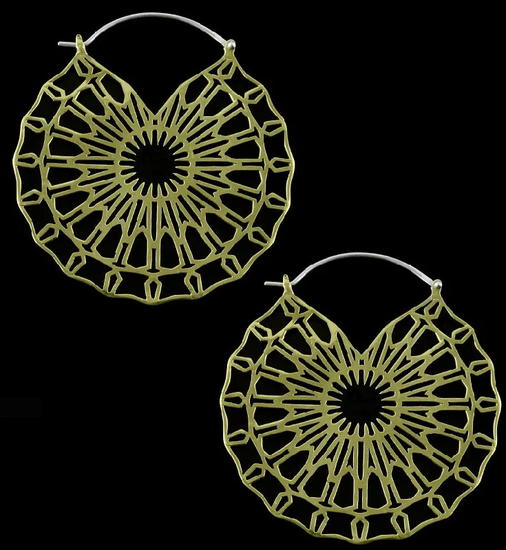 Aerial Brass Earrings - Weights