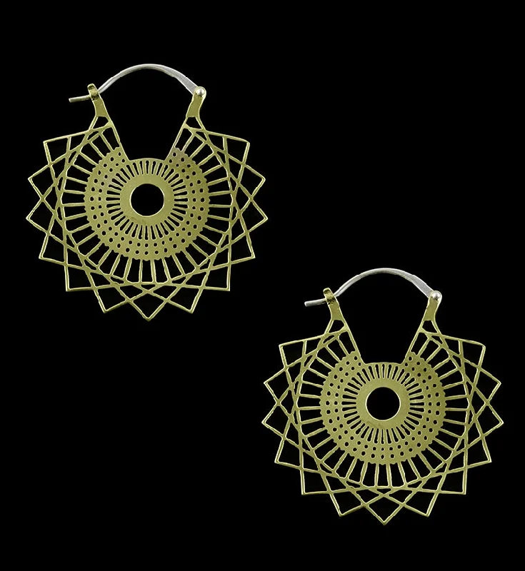 Clash Brass Earrings - Weights