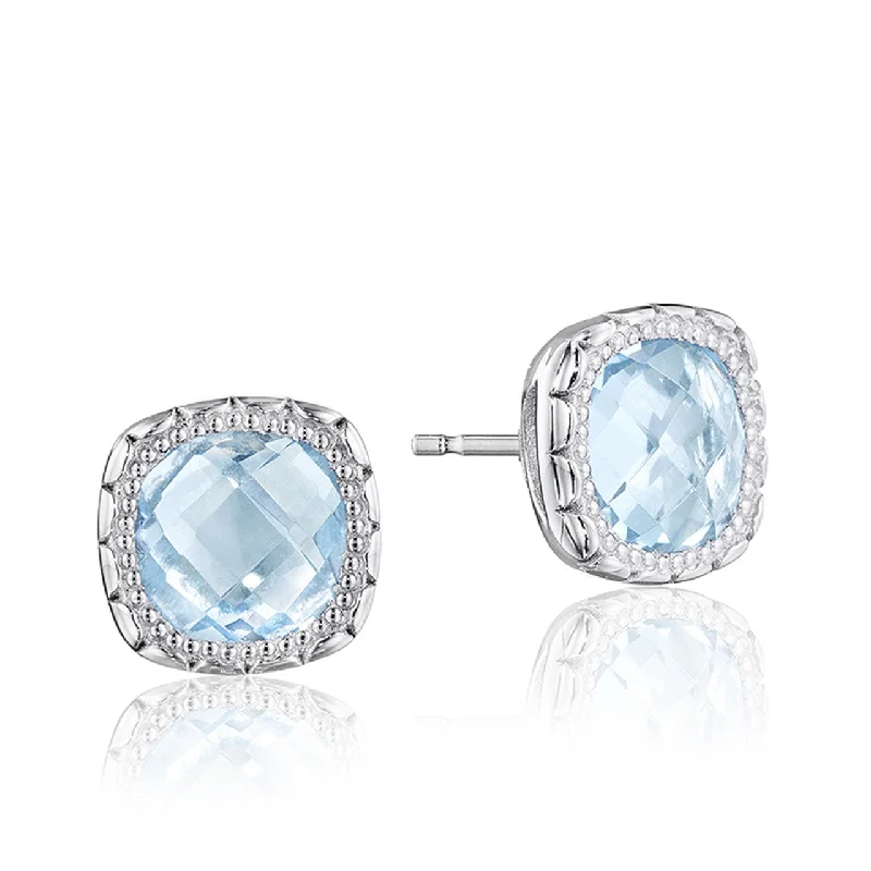 Tacori Crescent Embrace Sky-Blue Topaz Fashion Earrings